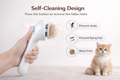 Woraka 3-in-1 Steam Pet Brush