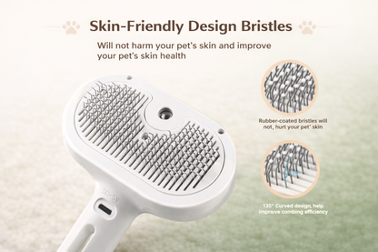 Woraka 3-in-1 Steam Pet Brush